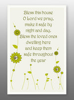 Glass Plaque – Bless This Home