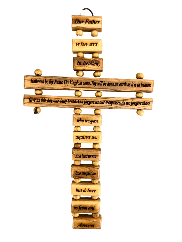 Olive Wood Our Father Prayer Ladder