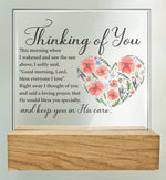 Glass Plaque, Thinking of You