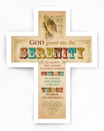 Wooden Message Cross – Serenity