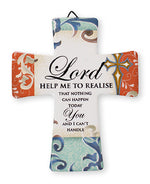Porcelain Cross &ndash; Lord Help Me Realise | Crosses &amp; Crucifixes | The Shrine Shop