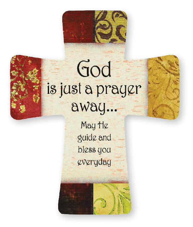 Porcelain Cross &ndash; God Is Just A Prayer Away | Crosses &amp; Crucifixes | The Shrine Shop
