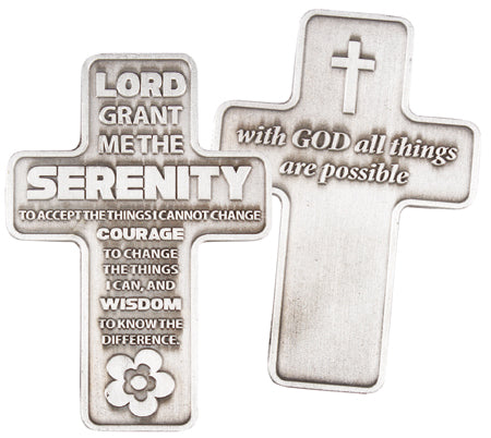 Metal Pocket Cross &ndash; Serenity | Crosses &amp; Crucifixes | The Shrine Shop
