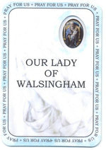 Our Lady of Walsingham Prayer Card | Rosaries &amp; Prayer Cards | The Shrine Shop