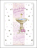 Card &ndash;  To Celebrate the Baptism of your Baby Girl | Greetings Cards &amp; Stationery | The Shrine Shop