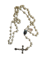 Our Lady of Walsingham Pearl Capped Rosary