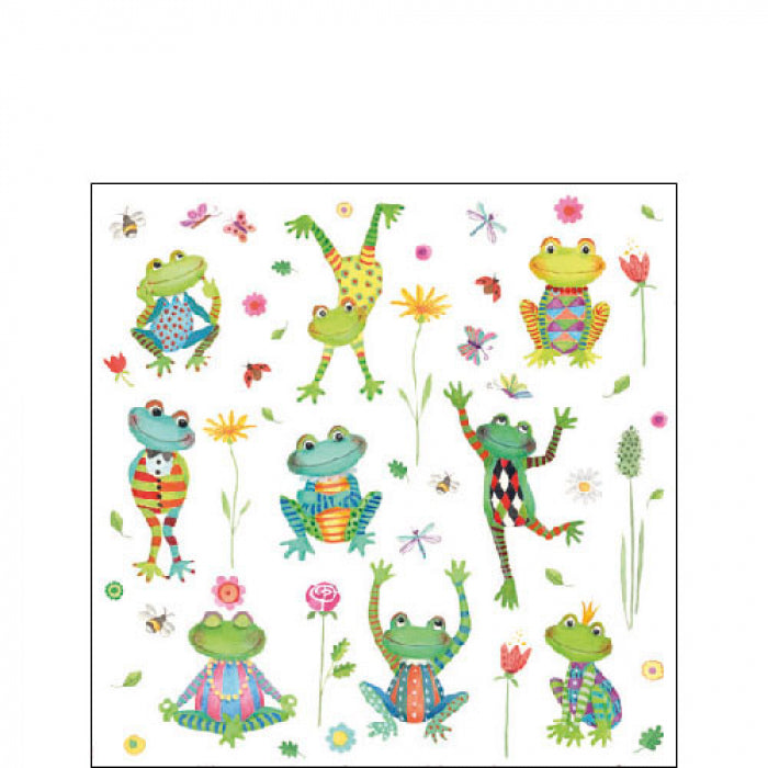 Small Napkins – Happy Frogs