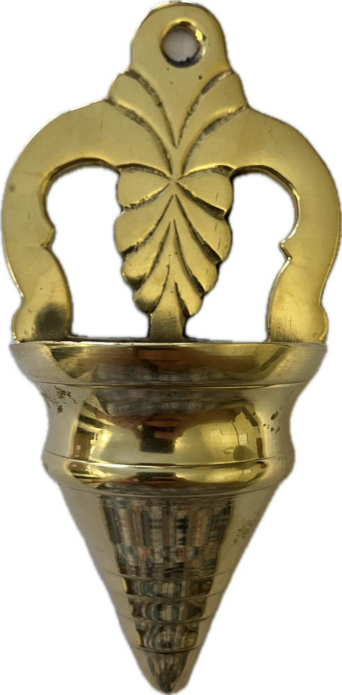 Brass Hanging Wall Font/Stoop - 13 cm