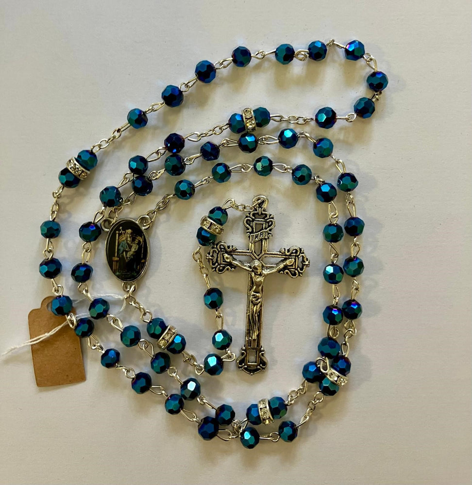 Purple Or Blue OLW Crystal Rosary
