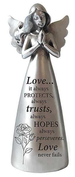 5 inch Message Angel: Love always protects
