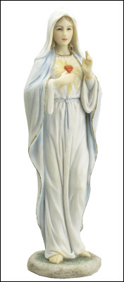 Sacred Heart of Mary Veronese Resin Statue - 2 options