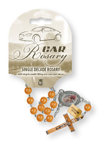 Car Rosary - Single Decade/Olive Wood