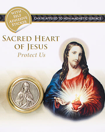 Sacred Heart of Jesus Car Plaque