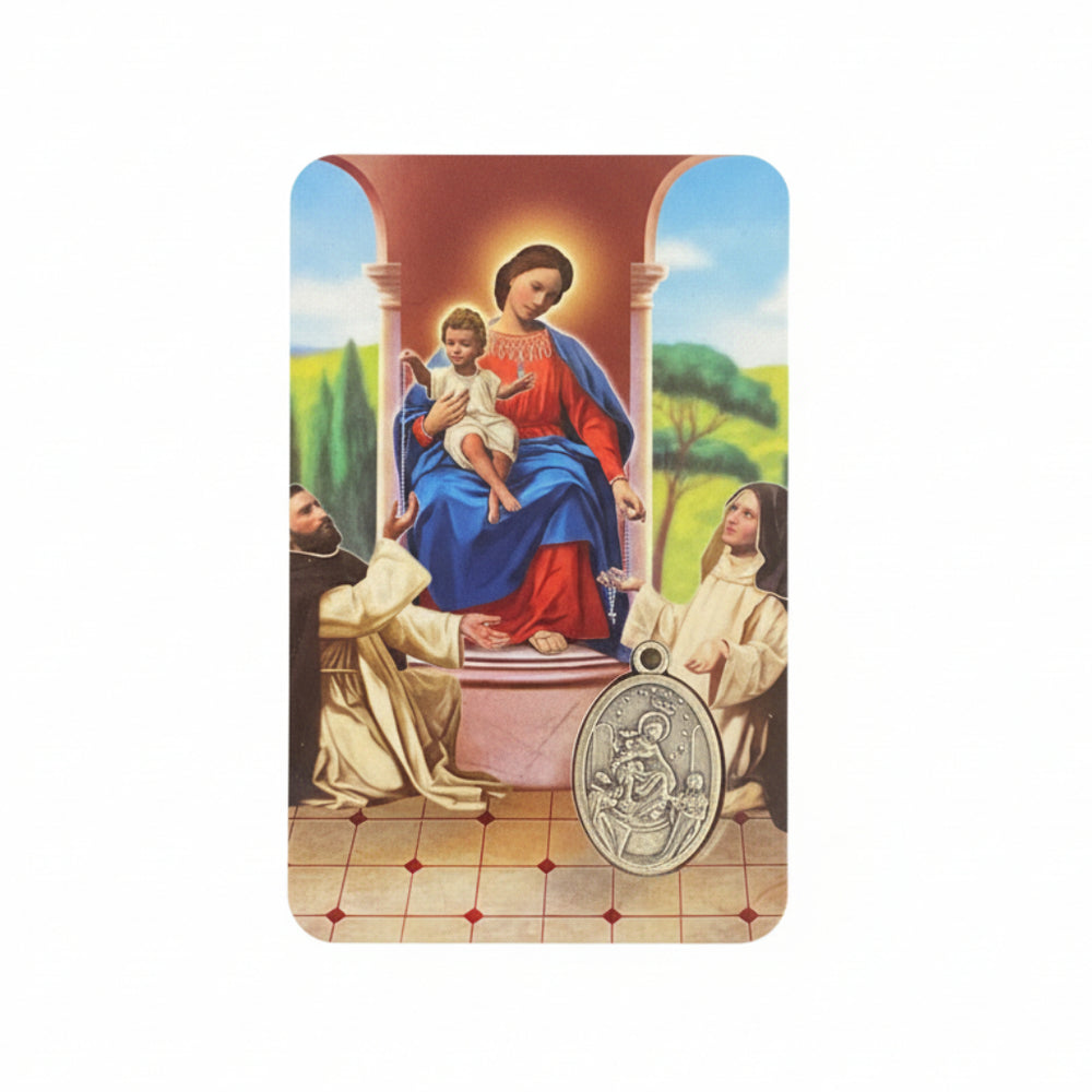 Prayer Card - Lady of the Rosary