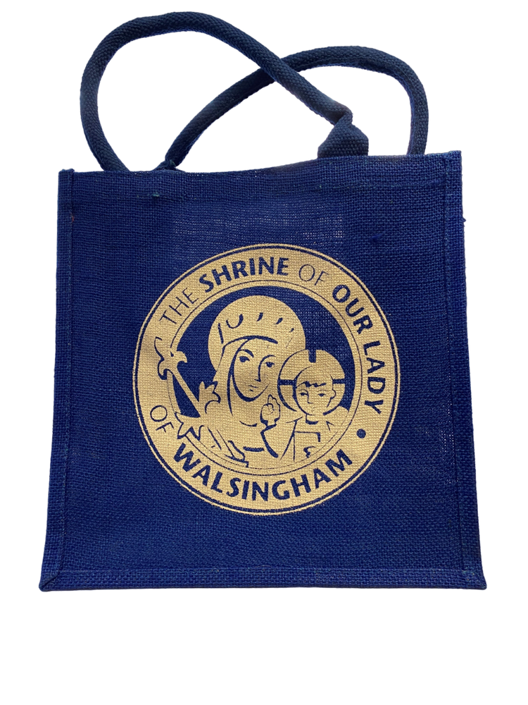 Our Lady of Walsingham Jute Bag Blue