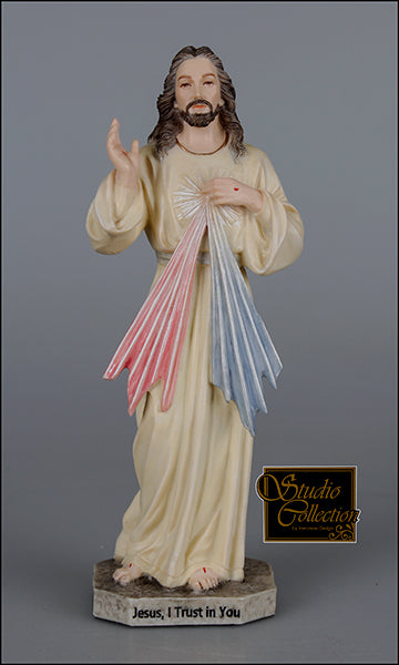 Divine Mercy Veronese Resin Statue - 6 inch