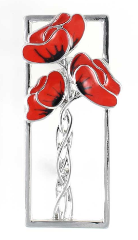 Mackintosh Poppy Brooch