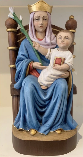 Hand-carved OLW Statue in Colour