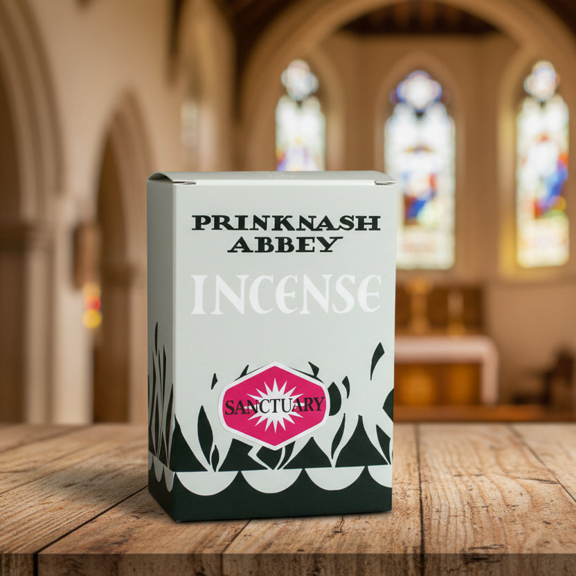 Box of Prinknash Abbey Incense with 'Sanctuary' logo on a white background