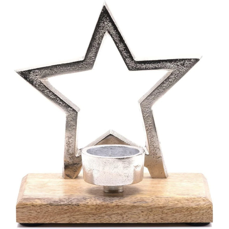 Metal Star Tealight Candle Holder - Two sizes