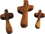 Olive Wood Holding Cross