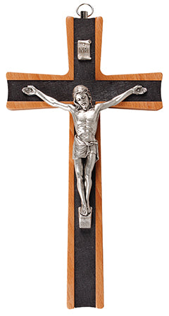 Beech Wood Hanging Crucifix 8" | Crosses &amp; Crucifixes | The Shrine Shop
