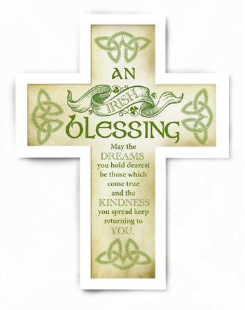 Wooden Message Cross &ndash; Irish Blessing | Crosses &amp; Crucifixes | The Shrine Shop