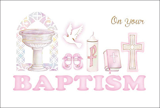 Card &ndash; On Your Baptism Girl | Greetings Cards &amp; Stationery | The Shrine Shop