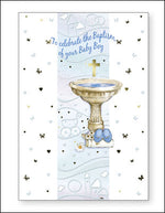 Card &ndash;  To Celebrate the Baptism of your Baby Boy | Greetings Cards &amp; Stationery | The Shrine Shop