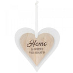 Wooden Heart Plaque – Home