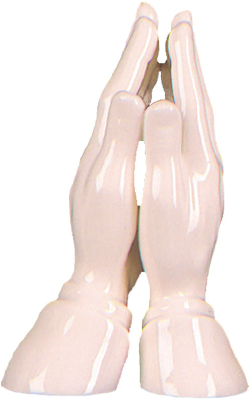 Ceramic Praying Hands 6 &quot; | Statues &amp; Icons | The Shrine Shop
