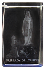 Glass Block – Lady Of Lourdes