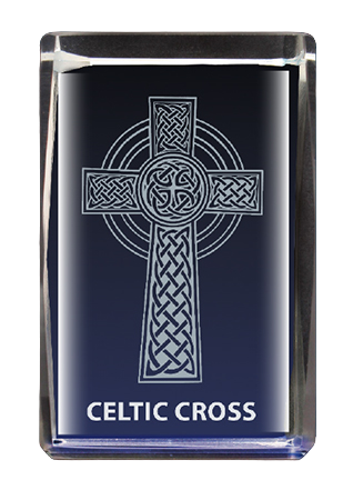 Glass Block – Celtic Cross