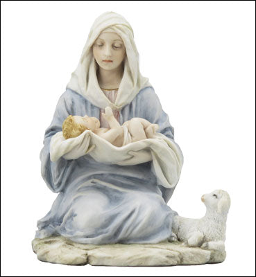 Veronese Resin Madonna and Child Statue 6 "