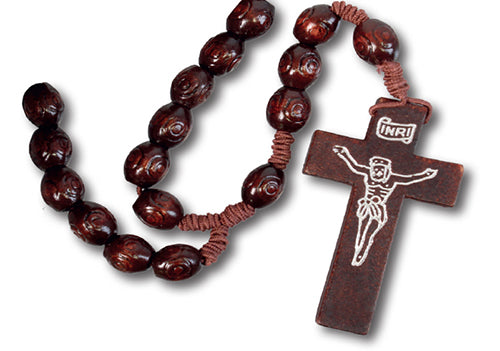 Dark Wooden Rosary Beads