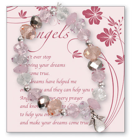 Glass Bracelet &ndash; Angels | Jewellery &amp; Medals | The Shrine Shop
