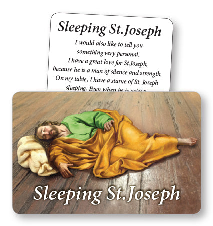 Sleeping Saint Joseph Prayer Card | Rosaries &amp; Prayer Cards | The Shrine Shop