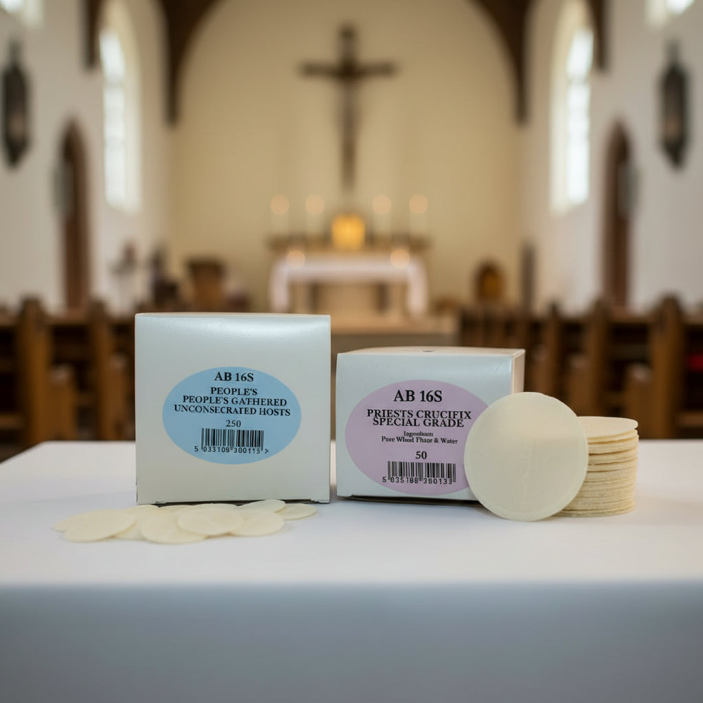 image showing catholic alter bread
