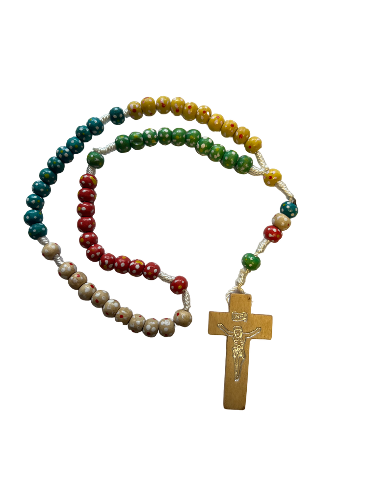 Multicoloured Wooden Rosary