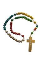 Multicoloured Wooden Rosary