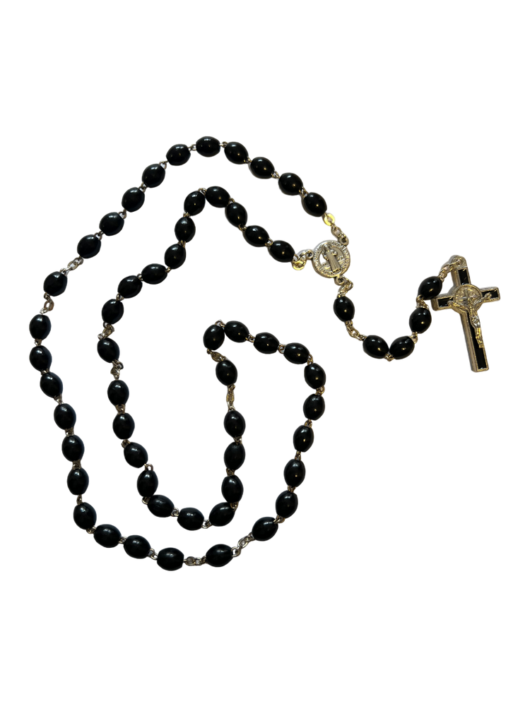 Black Benedictine Rosary
