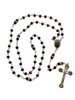 Purple Crystal Rosary