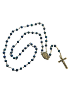 Blue Mottled Rosary