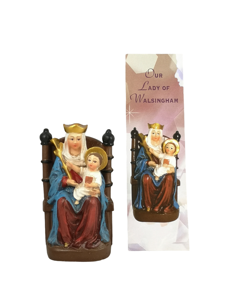 Our Lady of Walsingham Statue with Prayer Card