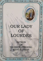 Our Lady of Lourdes Prayer Card | Rosaries &amp; Prayer Cards | The Shrine Shop