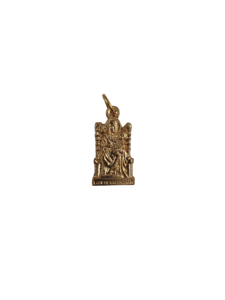 Our Lady of Walsingham Statue Gilt Medal