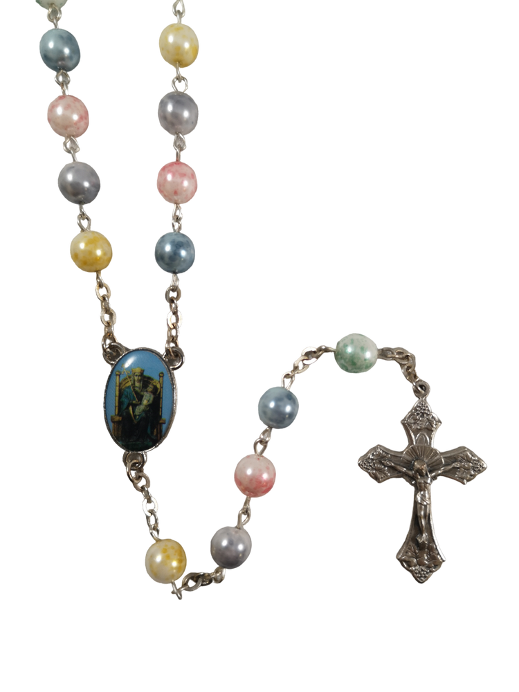 Pearlised Multicoloured Rosary