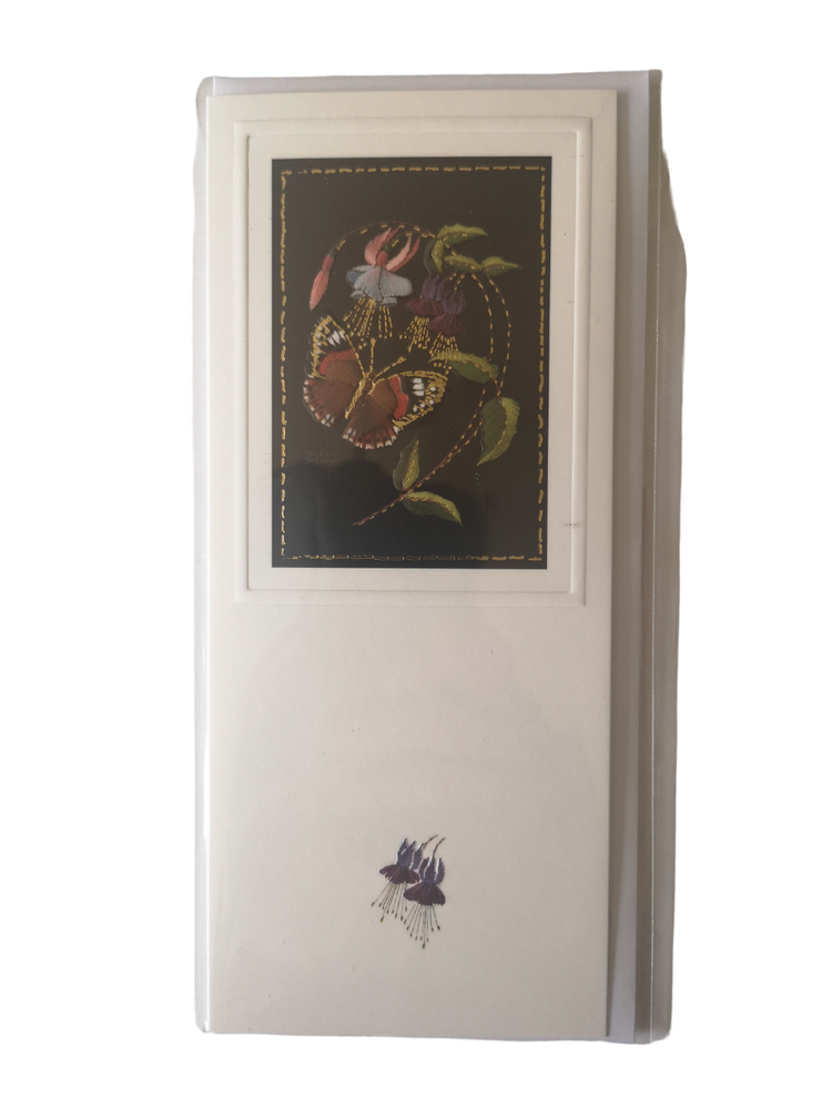 Card – Red Admiral and Fuchsia