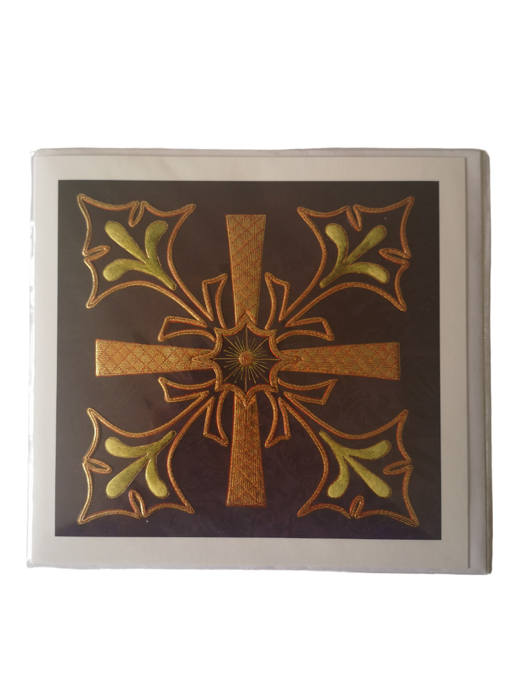 Card – Claret Brocade Burse