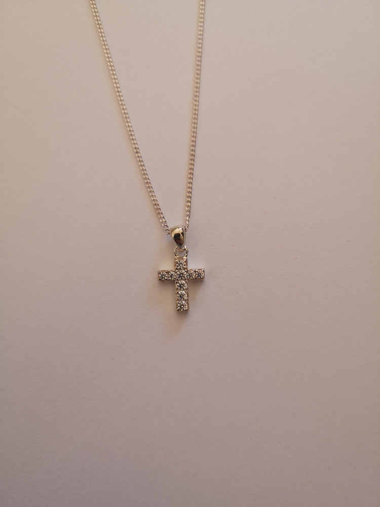 Sterling Silver Cubic Zirconia Cross